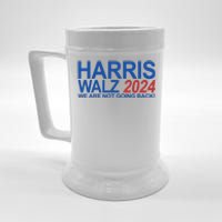 Harris Walz 2024 We Are Not Going Back Political Beer Stein