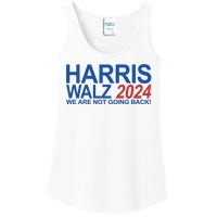 Harris Walz 2024 We Are Not Going Back Political Ladies Essential Tank