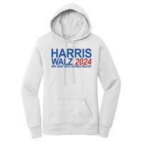 Harris Walz 2024 We Are Not Going Back Political Women's Pullover Hoodie