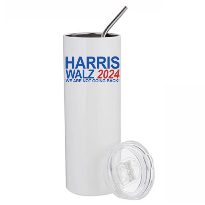 Harris Walz 2024 We Are Not Going Back Political Stainless Steel Tumbler