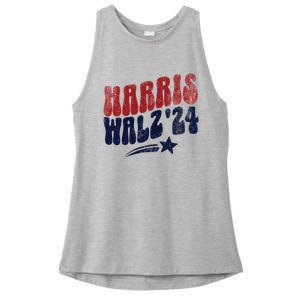 Harris Walz 2024 Kamala Harris Social Club Ladies PosiCharge Tri-Blend Wicking Tank