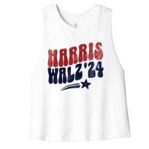 Harris Walz 2024 Kamala Harris Social Club Women's Racerback Cropped Tank