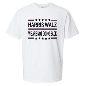 Harris Walz 2024 We Are Not Going Back Kamala Harris Sueded Cloud Jersey T-Shirt