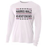 Harris Walz 2024 We Are Not Going Back Kamala Harris Cooling Performance Long Sleeve Crew