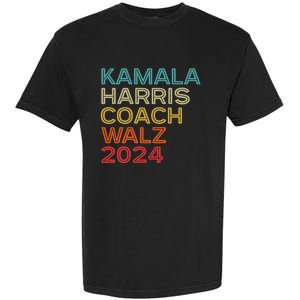 Harris Waltz 2024 Kamala Harris Coach Walz 2024 Retro Style Garment-Dyed Heavyweight T-Shirt