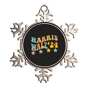 Harris Walz 2024 President Election Harris Waltz Metallic Star Ornament