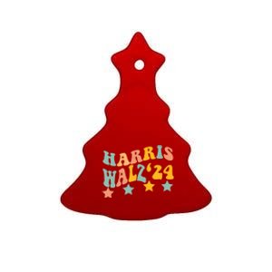 Harris Walz 2024 President Election Harris Waltz Ceramic Tree Ornament