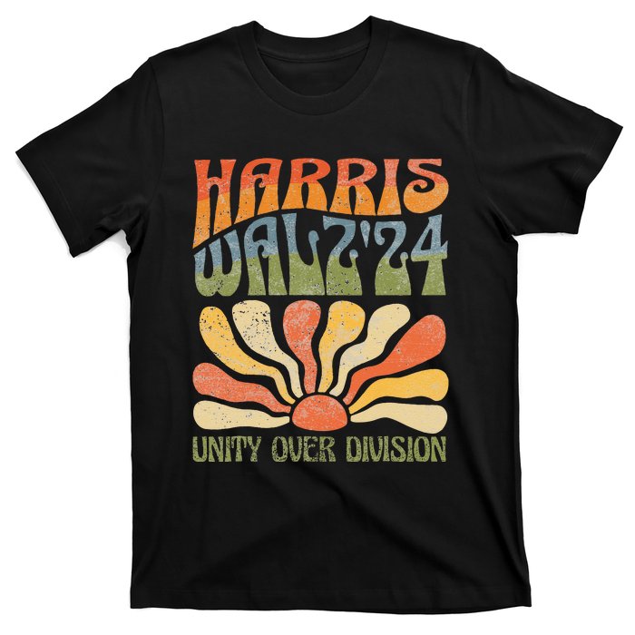 Harris Waltz 2024 Unity Over Division Kamala Harris Tim Walz T-Shirt