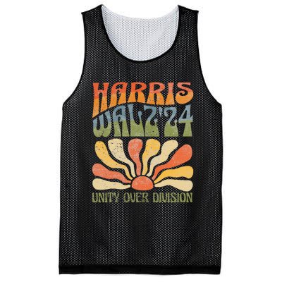 Harris Waltz 2024 Unity Over Division Kamala Harris Tim Walz Mesh Reversible Basketball Jersey Tank