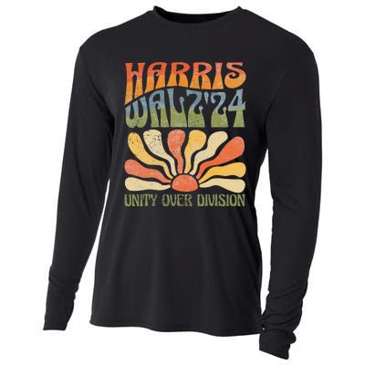 Harris Waltz 2024 Unity Over Division Kamala Harris Tim Walz Cooling Performance Long Sleeve Crew