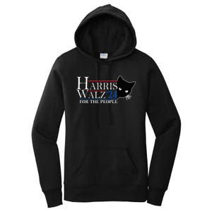 Harris Waltz 2024 For The People Cat Lady Kamala Harris 2024 Women's Pullover Hoodie