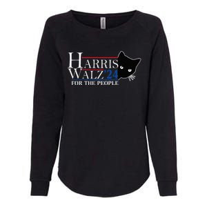 Harris Waltz 2024 For The People Cat Lady Kamala Harris 2024 Womens California Wash Sweatshirt