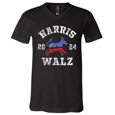 Harris Waltz 2024 Election Kamala Harris Tim Waltz 2024 V-Neck T-Shirt