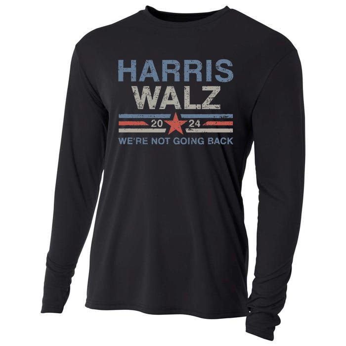 Harris Waltz 2024 Harris Walz WeRe Not Going Back Vintage Cooling Performance Long Sleeve Crew