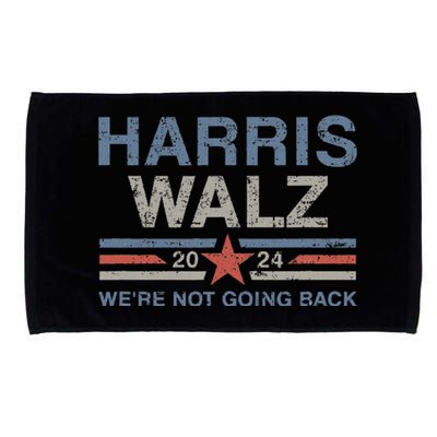 Harris Waltz 2024 Harris Walz WeRe Not Going Back Vintage Microfiber Hand Towel