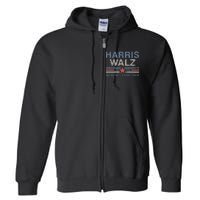 Harris Waltz 2024 Harris Walz WeRe Not Going Back Vintage Full Zip Hoodie