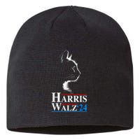 Harris Waltz 2024 Election Funny Cat Kamala Harris Tim Walz Sustainable Beanie