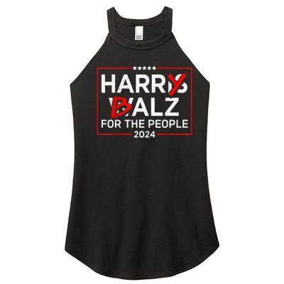 Harris Walz 24 Harry Balz For The People 2024 Democratics Women's Perfect Tri Rocker Tank