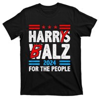 Harris Walz 24 Harry Balz For The People Democratics T-Shirt