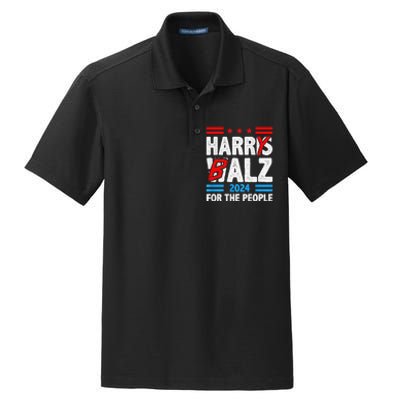 Harris Walz 24 Harry Balz For The People Democratics Dry Zone Grid Polo