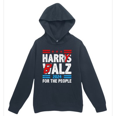 Harris Walz 24 Harry Balz For The People Democratics Urban Pullover Hoodie