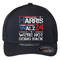 Harris Walz 2024 We Are Not Going Back Kamala Harris 2024 Flexfit Unipanel Trucker Cap