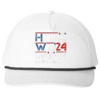 Harris Walz 2024 We Are Not Going Back Kamala Harris 2024 Snapback Five-Panel Rope Hat