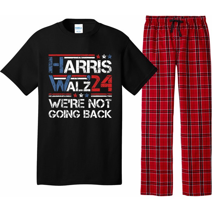 Harris Walz 2024 We Are Not Going Back Kamala Harris 2024 Pajama Set