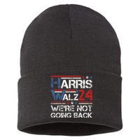 Harris Walz 2024 We Are Not Going Back Kamala Harris 2024 Sustainable Knit Beanie