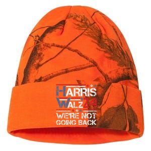 Harris Walz 2024 We Are Not Going Back Kamala Harris 2024 Kati Licensed 12" Camo Beanie