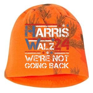 Harris Walz 2024 We Are Not Going Back Kamala Harris 2024 Kati - Camo Knit Beanie