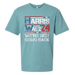 Harris Walz 2024 We Are Not Going Back Kamala Harris 2024 Sueded Cloud Jersey T-Shirt