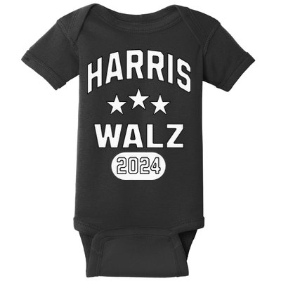 Harris Walz 2024 For President Stars Kamala Harris Tim Walz Baby Bodysuit