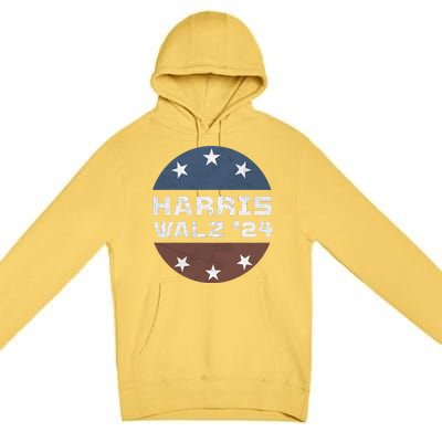 Harris Walz 2024 Campaign For President Patriotic Kamala Premium Pullover Hoodie