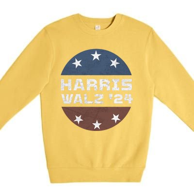 Harris Walz 2024 Campaign For President Patriotic Kamala Premium Crewneck Sweatshirt