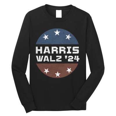 Harris Walz 2024 Campaign For President Patriotic Kamala Long Sleeve Shirt