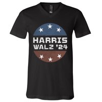 Harris Walz 2024 Campaign For President Patriotic Kamala V-Neck T-Shirt