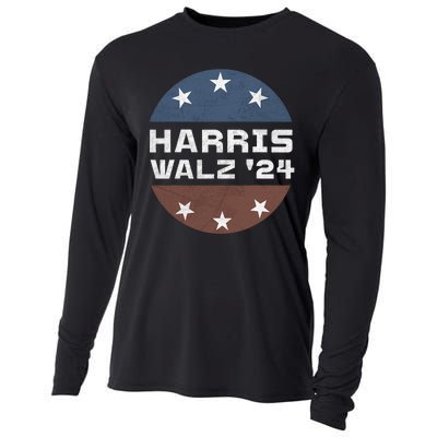 Harris Walz 2024 Campaign For President Patriotic Kamala Cooling Performance Long Sleeve Crew