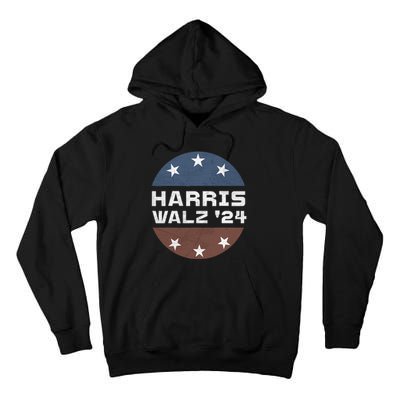 Harris Walz 2024 Campaign For President Patriotic Kamala Tall Hoodie