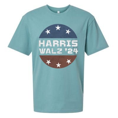 Harris Walz 2024 Campaign For President Patriotic Kamala Sueded Cloud Jersey T-Shirt