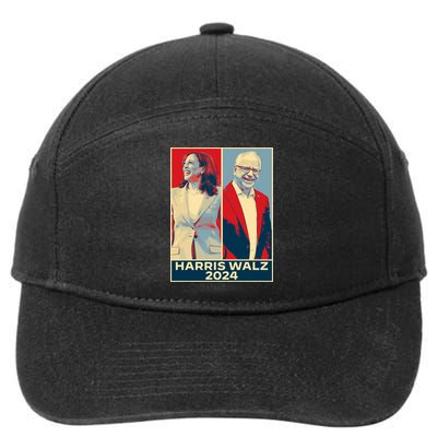 Harris Walz 2024 Kamala Harris Tim Walz For Vp 7-Panel Snapback Hat