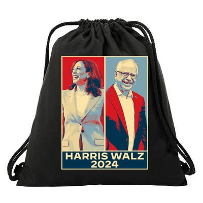 Harris Walz 2024 Kamala Harris Tim Walz For Vp Drawstring Bag