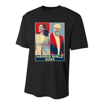 Harris Walz 2024 Kamala Harris Tim Walz For Vp Youth Performance Sprint T-Shirt