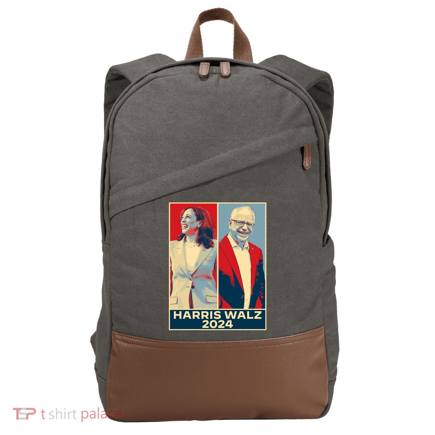 Harris Walz 2024 Kamala Harris Tim Walz For Vp Cotton Canvas Backpack