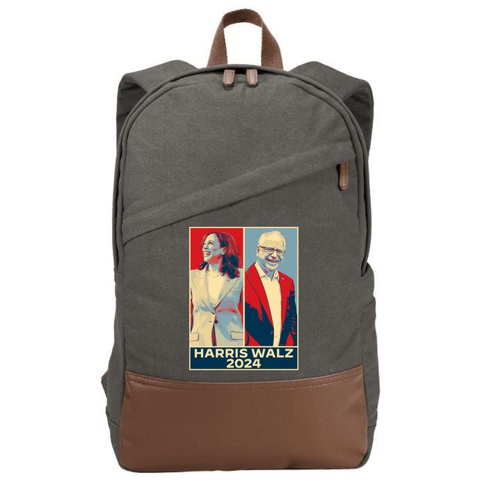 Harris Walz 2024 Kamala Harris Tim Walz For Vp Cotton Canvas Backpack