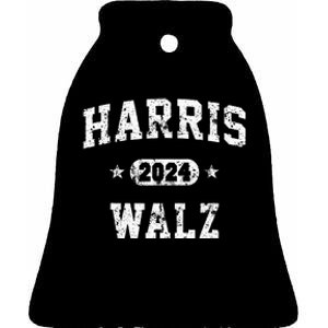 Harris Waltz 2024 For President Kamala Harris Tim Waltz 2024 Ceramic Bell Ornament