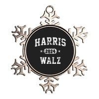 Harris Waltz 2024 For President Kamala Harris Tim Waltz 2024 Metallic Star Ornament