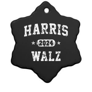 Harris Waltz 2024 For President Kamala Harris Tim Waltz 2024 Ceramic Star Ornament