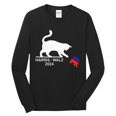 Harris Waltz 2024 Vp President Election Tall Long Sleeve T-Shirt