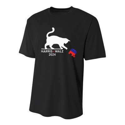 Harris Waltz 2024 Vp President Election Youth Performance Sprint T-Shirt